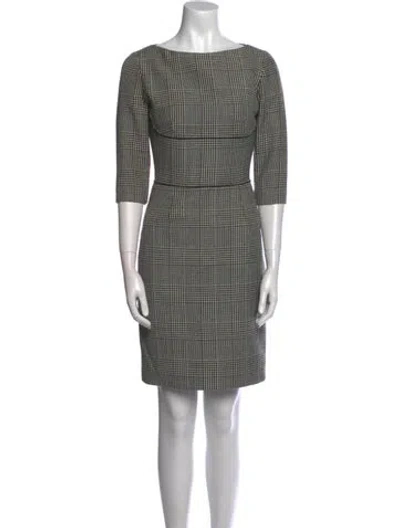 Pre-owned Stella Mccartney Wool Mini Dress In Black