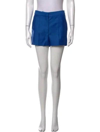 Pre-owned Stella Mccartney Wool Mini Shorts In Blue