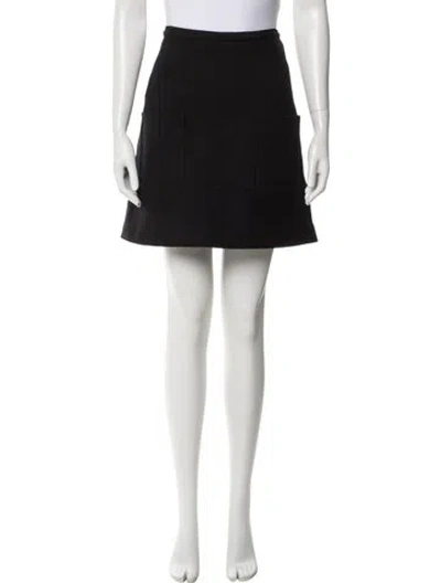 Pre-owned Stella Mccartney Wool Mini Skirt In Blue