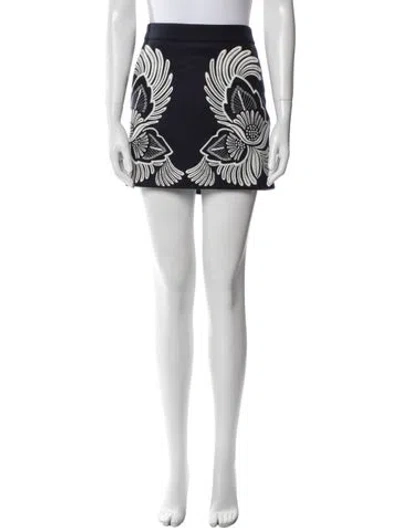 Pre-owned Stella Mccartney Wool Mini Skirt In Blue