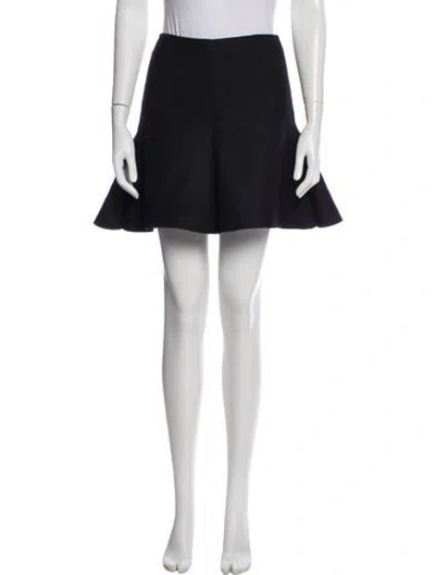 Pre-owned Stella Mccartney Wool Mini Skirt In Blue