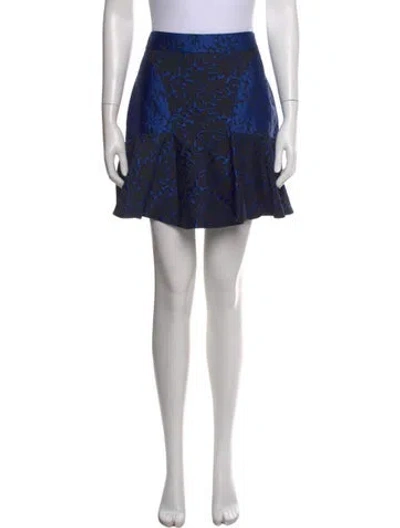 Pre-owned Stella Mccartney Wool Mini Skirt In Blue
