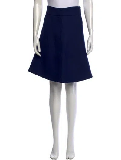 Pre-owned Stella Mccartney Wool Mini Skirt In Blue