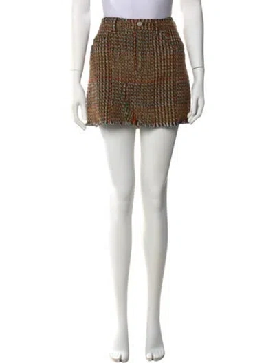 Pre-owned Stella Mccartney Wool Mini Skirt In Gray