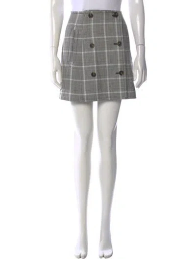 Pre-owned Stella Mccartney Wool Mini Skirt In Gray