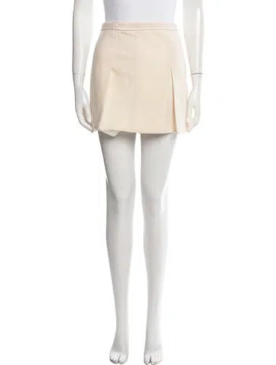 Pre-owned Stella Mccartney Wool Mini Skirt In Neutral