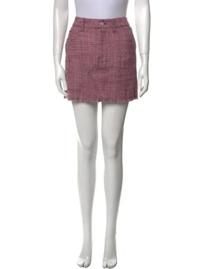 Pre-owned Stella Mccartney Wool Mini Skirt W/ Tags In Pink