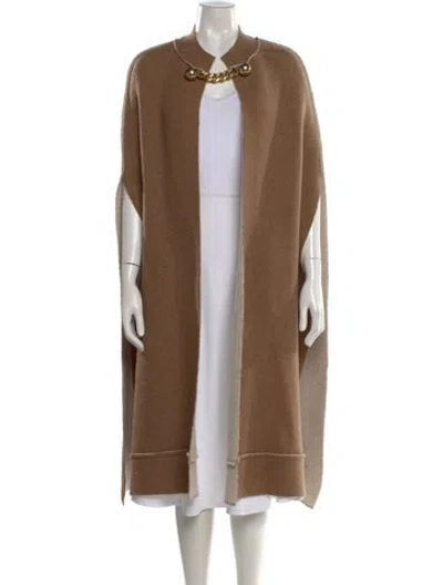 Pre-owned Stella Mccartney Wool Mock Neck Sweater In Brown