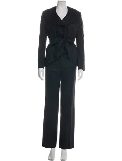 Pre-owned Stella Mccartney Wool Pant Set In Black
