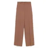 Stella Mccartney Wool Pants In Brown