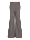 Stella Mccartney Tailored Flared Pants In Wool In Camel Grey