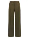Stella Mccartney Shiny Tailoring Loose Trousers In Green