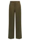Stella Mccartney Shiny Tailoring Loose Trousers In Green