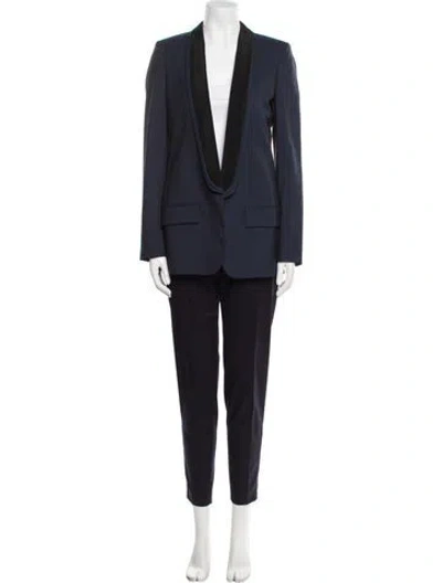 Pre-owned Stella Mccartney Wool Pantsuit In Blue