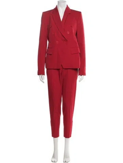 Pre-owned Stella Mccartney Wool Pantsuit In Burgundy