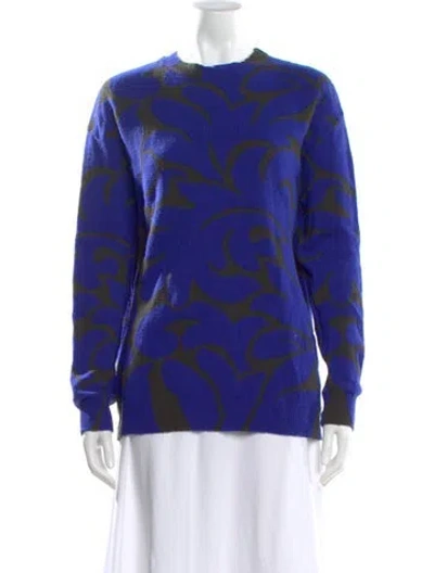 Pre-owned Stella Mccartney Wool Patterned Sweater In Blue