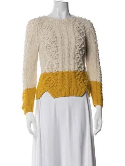 Pre-owned Stella Mccartney Wool Patterned Sweater In Neutrals