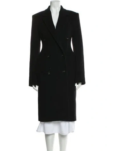 Pre-owned Stella Mccartney Wool Peacoat In Black
