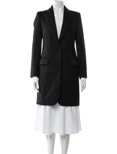 Pre-owned Stella Mccartney Wool Peacoat In Black