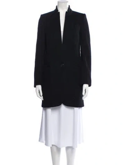 Pre-owned Stella Mccartney Wool Peacoat In Blue