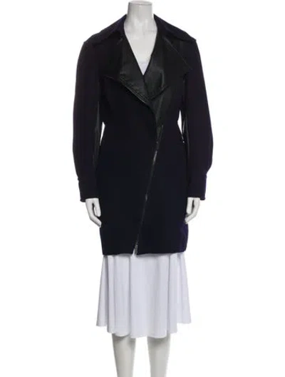 Pre-owned Stella Mccartney Wool Peacoat In Blue