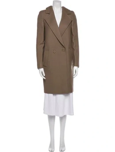 Pre-owned Stella Mccartney Wool Peacoat In Brown