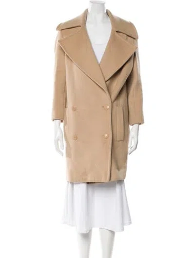 Pre-owned Stella Mccartney Wool Peacoat In Brown