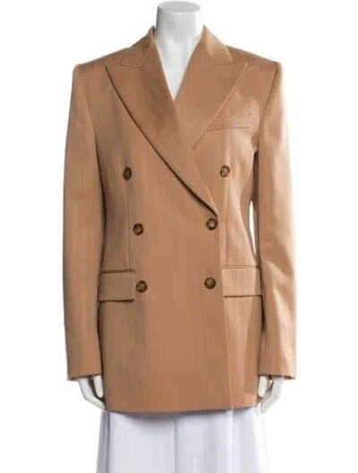 Pre-owned Stella Mccartney Wool Peacoat In Brown