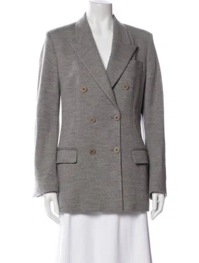 Pre-owned Stella Mccartney Wool Peacoat In Gray