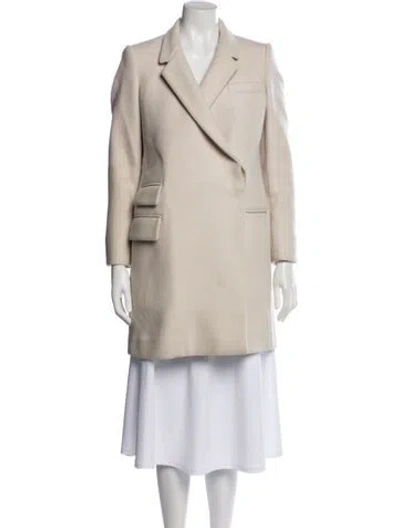 Pre-owned Stella Mccartney Wool Peacoat In Neutral