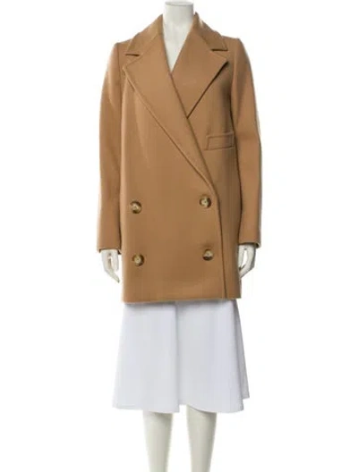 Pre-owned Stella Mccartney Wool Peacoat In Neutral
