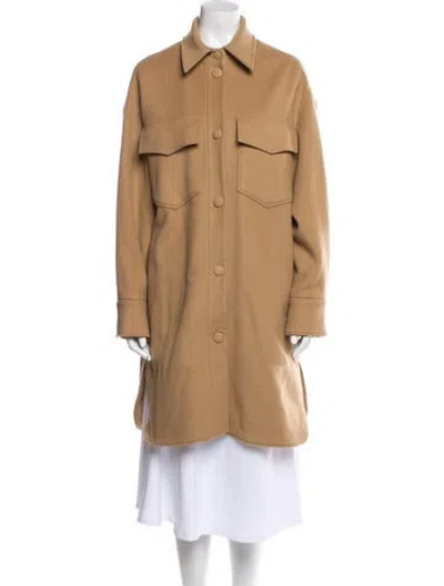 Pre-owned Stella Mccartney Wool Peacoat In Neutral