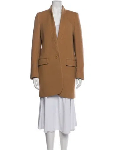 Pre-owned Stella Mccartney Wool Peacoat In Neutral