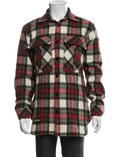 Pre-owned Stella Mccartney Wool Plaid Print Jacket In Multi