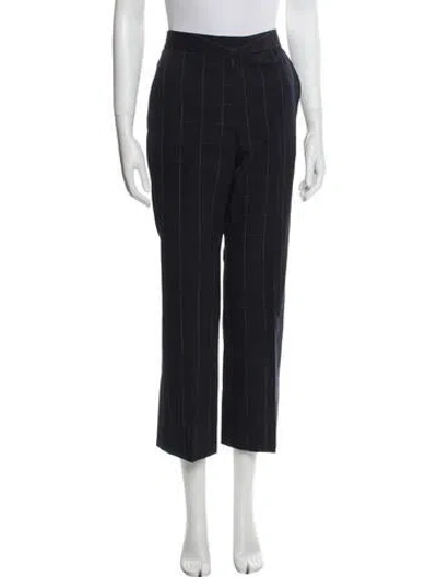 Pre-owned Stella Mccartney Wool Plaid Print Pantsuit In Blue