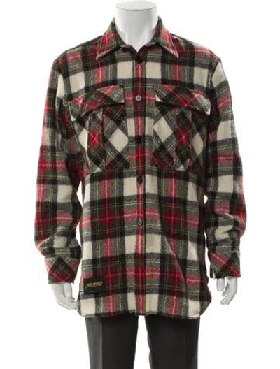Pre-owned Stella Mccartney Wool Plaid Print Utility Jacket In Multi