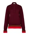 Stella Mccartney Layered Wool Long-sleeved Polo T-shirt