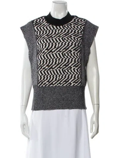 Pre-owned Stella Mccartney Wool Printed Sweater In White