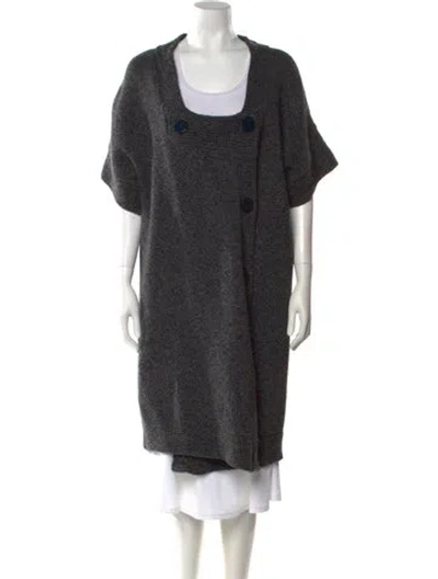 Pre-owned Stella Mccartney Wool Scoop Neck Sweater In Gray