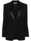Stella Mccartney Wool Single-breasted Blazer In Black