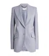 Stella Mccartney Wool Single-breasted Blazer In Blue