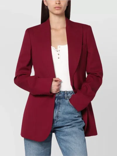 STELLA MCCARTNEY WOOL SINGLE BREASTED JACKET WITH FRONT POCKETS