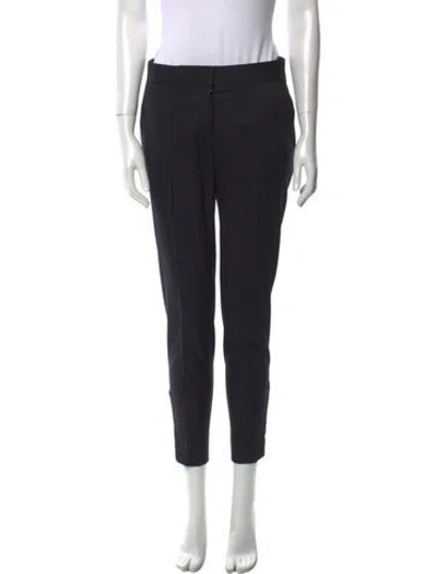 Pre-owned Stella Mccartney Wool Skinny Leg Pants In Black