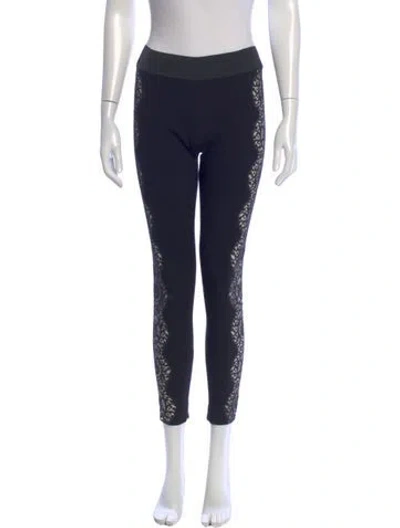 Pre-owned Stella Mccartney Wool Skinny Leg Pants In Black