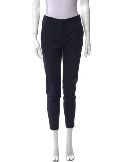 Pre-owned Stella Mccartney Wool Skinny Leg Pants In Black