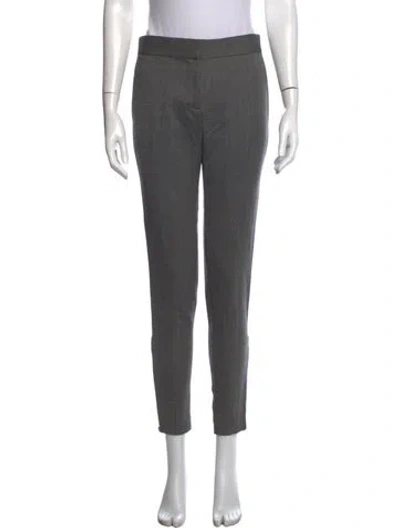 Pre-owned Stella Mccartney Wool Skinny Leg Pants In Black/grey