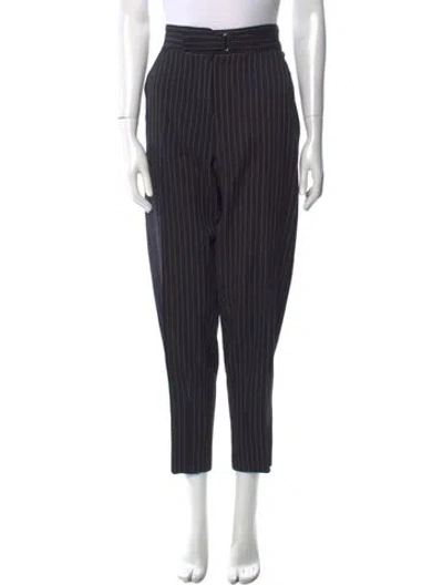 Pre-owned Stella Mccartney Wool Skinny Leg Pants In Blue