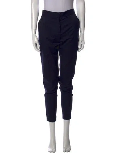 Pre-owned Stella Mccartney Wool Skinny Leg Pants In Blue