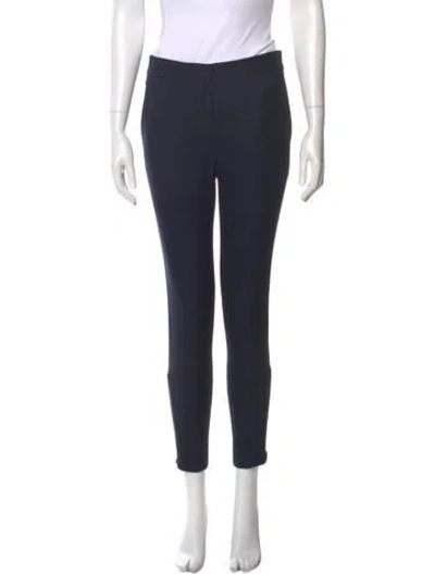 Pre-owned Stella Mccartney Wool Skinny Leg Pants In Blue