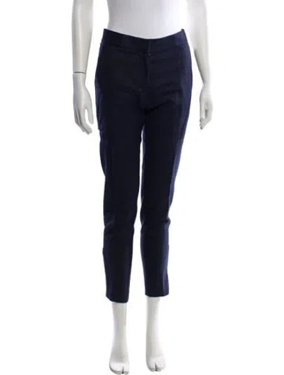 Pre-owned Stella Mccartney Wool Skinny Leg Pants In Blue